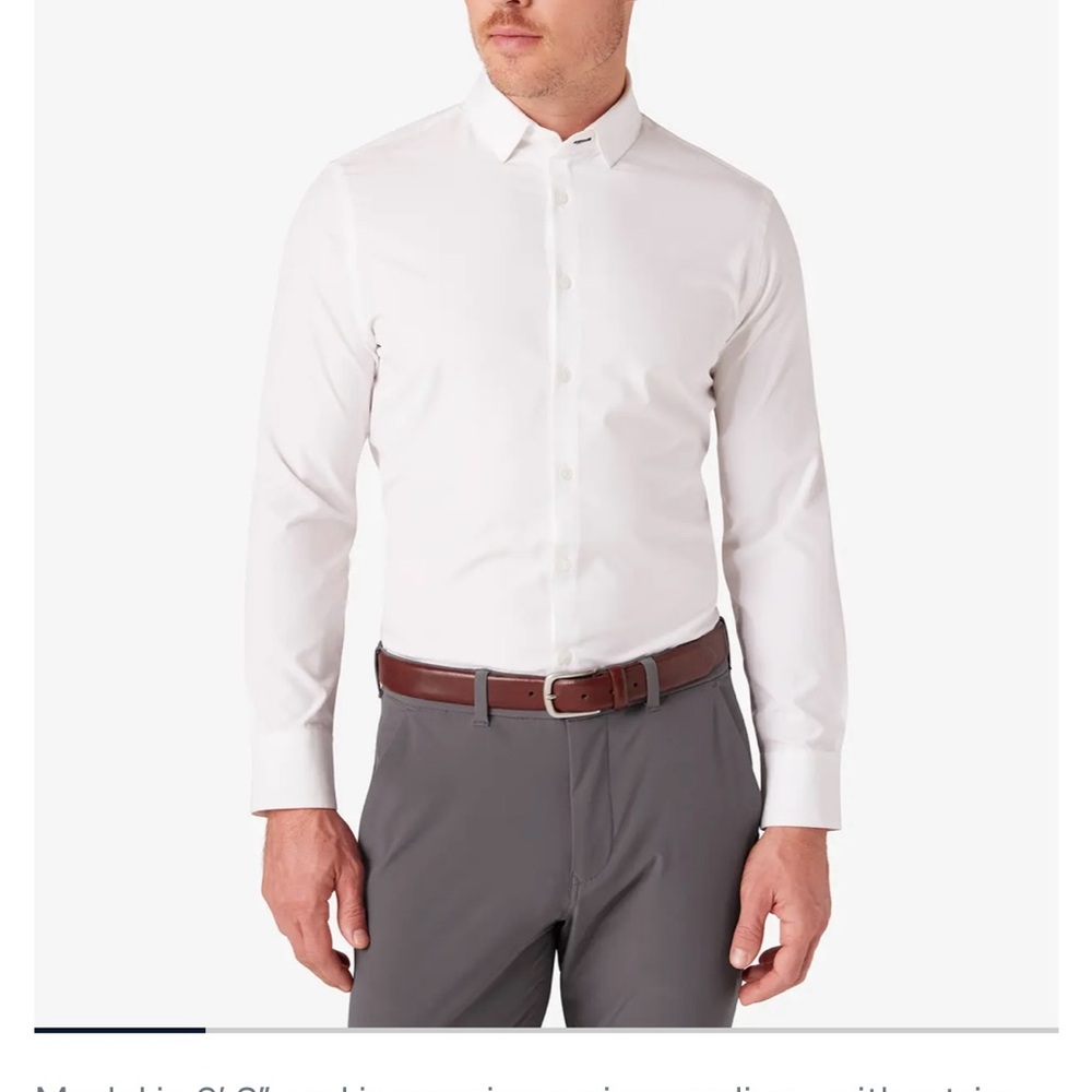 Mizzen+Main Leeward Medium Trim White Work shirt
